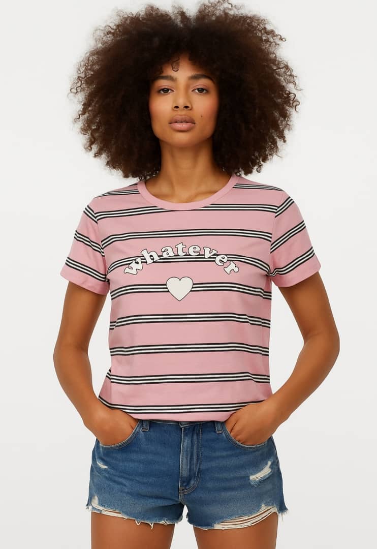 تی شرت نخی زنانه برند پریمارک PRIMARK